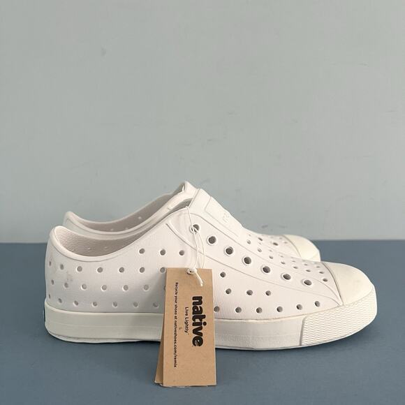 Native Jefferson Shell White Slip-On EVA Unisex Sneakers - Picture 4 of 11